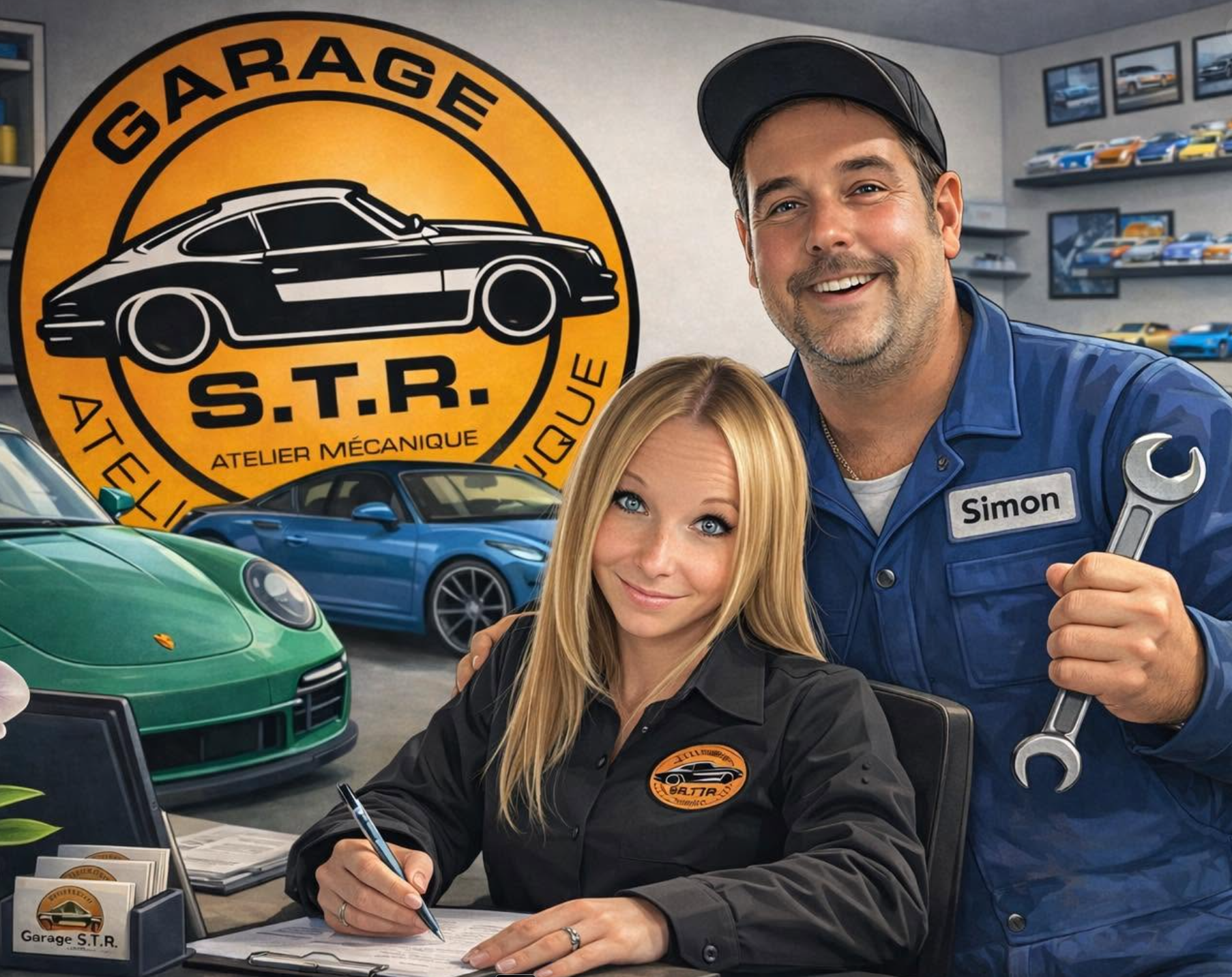 Simon Hamel et Julie Lemieux fondateurs du Garage S.T.R.